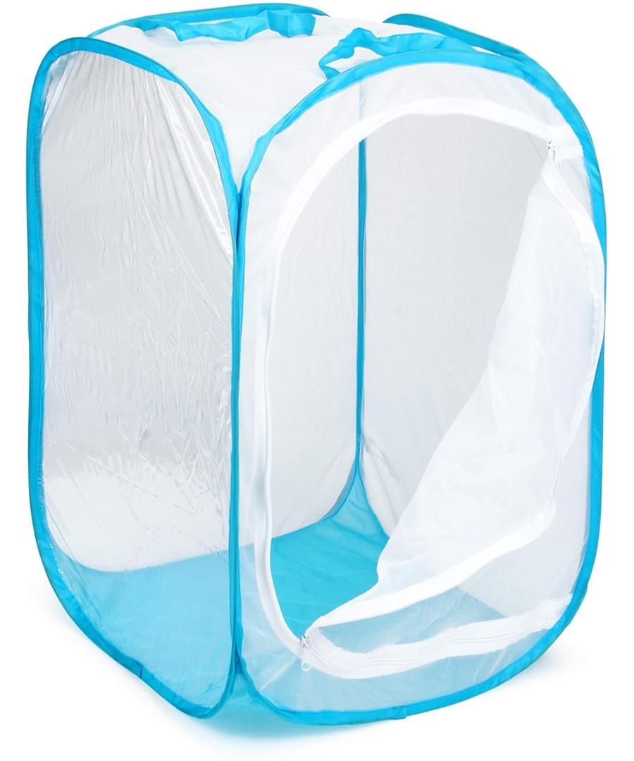 RESTCLOUD 36" Large Monarch Butterfly Habitat, Giant Collapsible Insect Mesh Cage Terrarium Pop-up 24 x 24 x 36 Inches