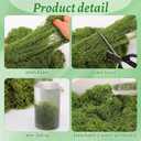 Fake Moss for Crafts 39" x 39" Faux Moss Mat with Base Fabric for Plants and 3.5 oz/ 100g Decorative Artificial Moss Green Faux Grass for Planters Crafts DIY Fairy Garden(Light Green)