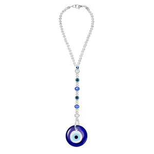 Evil Eye Car Hanging Ornament Evil Blue Eye Charms for Rear View Mirror Beaded Decor Car Accessories Pendent for Window Door Frame Balcony(Classic Style)