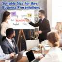 Trifold Poster Board,4 Pack 24" x 16" White Corrugated Poster Boards,Display Board,Perfect for School Projects, Science Fairs, Event Displays, and Business Presentations