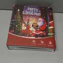 Christmas Star Tree Topper, 10 in Santa Gift Rose Gold Wire Glitter Tree Top for Christmas Tree Decorations, 20 LED Lights Metal Treetop Xmas Decor for Indoor Office New Year Holiday Tree Decoration