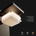 Modern Motion Sensor Outdoor Wall Light Sconce with Glass, 850LM LED, IP65 Waterproof Aluminum Lantern - Anti-Rust Exterior Lighting for Porch, Garage, Front Door, Patio,Black