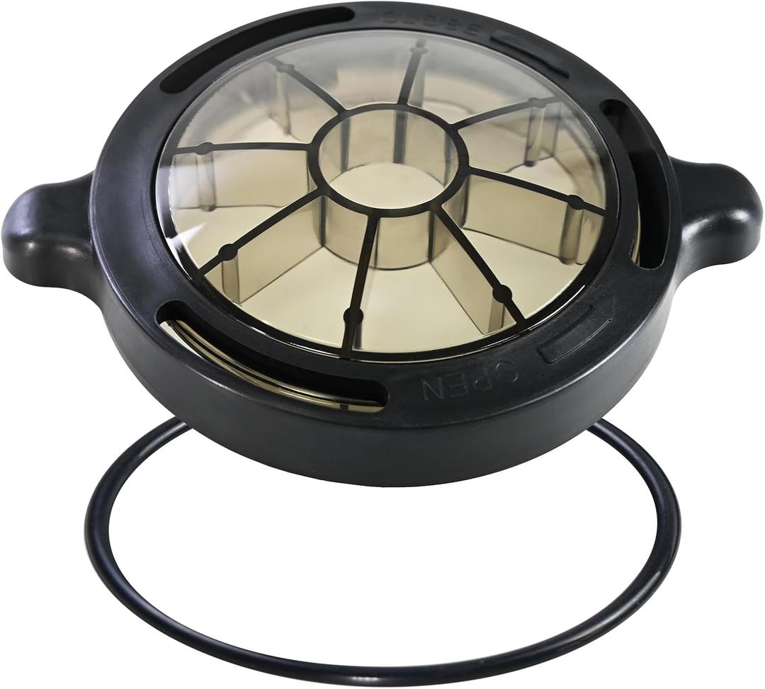 Upgraded Pool Pump Basket Cover,Replacement Pool Pump Lid Compatible with Splapool Pureline Deluxe Above-Ground In-Ground Pool Pumps, Fit for 0.75 hp 1 hp 1.5 hp Pump 72728,72729,72730 with O-Ring