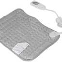 Electric Heating Pad, Heated Back Wrap with Smart Timer 6 Temp Settings for Waist Pain Relief (UK Plug 220V)