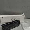 Netzu Projection Clock for Bedroom Ceiling, Alarm Clocks with 180 Rotatable Projector, Date Temperature and Weekday, Manual DST, 5 Brightness, 10 Ringtones, 4 Volumes and Snooze (Black)