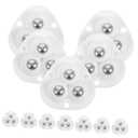 Cabilock 12Pcs Small Adhesive Caster Wheels Swivel Mini Casters for Storage Boxes Trash Cans Easy Installation Smooth Silent Movement Practical Home Hardware