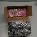 Old Lady Costume for Girls, 100 Days of School Costume for Kids, Old Lady Wig Glasses Wig Cap Necklace Bracelet Accessories (Black white-Pink Hair Rollers)