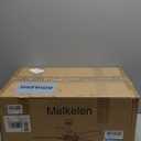 Melkelen Farmhouse Ceiling Fans, 52 Inch Ceiling Fans with Lights and Remote Control, Rustic Barnwood Blades, Industrial Cage Light, Matte Black (MK03-BK)