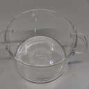 Clear Glass Safe Borosilicate Pans Simmer Pot for Stove, Potpourri Cooking Saucepan with Cover, for Soup, Milk, Baby Food,Fruit and Spices 1.5L/ 50 FL OZ,Saucepan Pots for Stove Top Small Soup Pan 