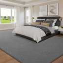 Large Area Rugs for Living Room Bedroom, 6 x 9 Ft Non-Slip Modern Area Rug, Soft Thickened Memory Foam Rug, Comfy Minimalist Indoor Carpet for Boys Girls Room Nursery Dorm Home Decor, Grey