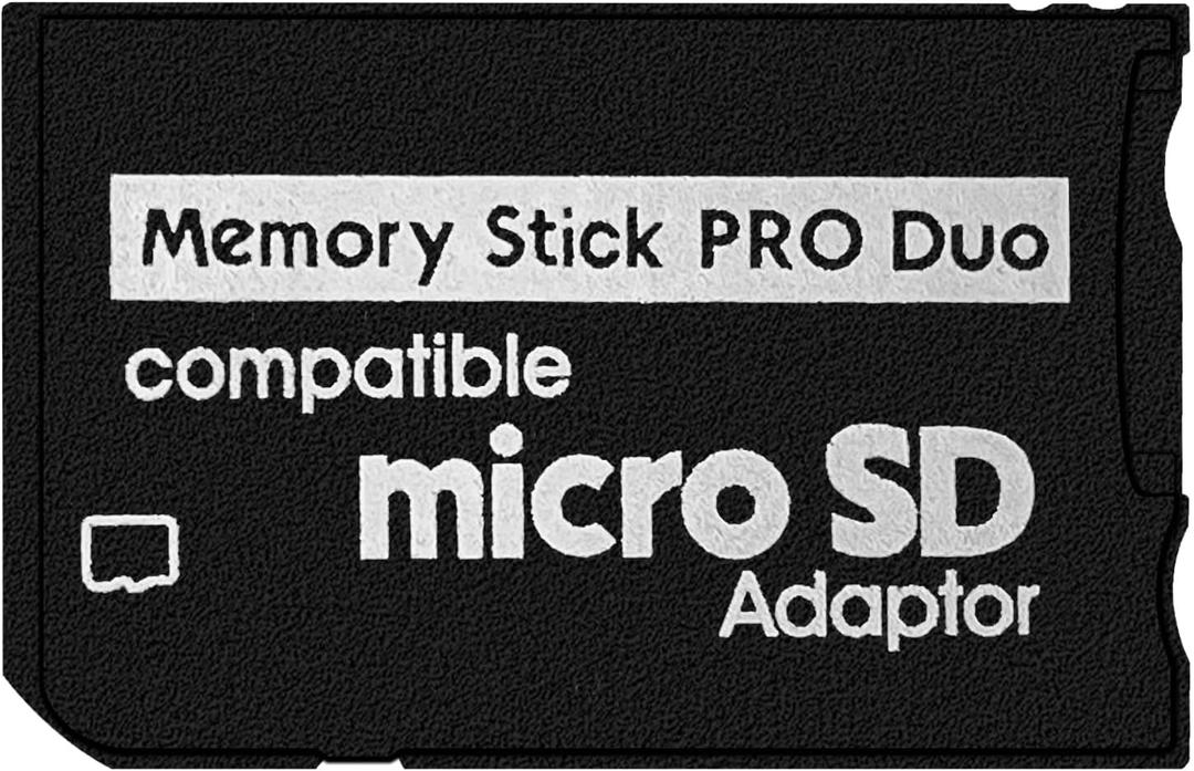 Memory Stick Adapter for PSP, Micro SD to Memory Stick PRO Duo MagicGate Card Compatible with Camera, Handycam, Cell Phone & PSP 1000/2000/3000