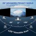 24 Inch Magnetic Computer Privacy Screen for 16:9 Widescreen Monitor, Removable Privacy Screen Anti Glare Blue Light Privacy Screen Monitor 24 inch, Anti-Scratch