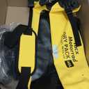 Waterproof Duffel Bag for Men/Women, Roll-top Dry Backpack Duffel Bag with Quick-fixed Straps, Motorcycle Tail Saddle Bag for Motorcycling, Rafting, Boating, Kayaking, Travel, 48L-Yellow