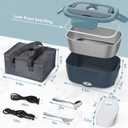 Electric Lunch Box Food Heater 80W Heated Lunch Box for Adults 12V 24V 110V 220V Portable Food Warmer LunchBox Lonchera Elctrica Porttil for Car Truck Work Driver Valentine's Gift for Men Women