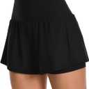 ATTRACO 3" Women High Waisted Swim Board Shorts UPF 50+ Quick Dry Swim Trunks with Liner, Size M