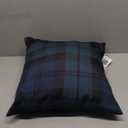 green red blue plaid Throw Pillow (18x18)