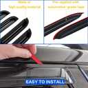 Window Rain Guards Visors for 2008-2017 Honda Accord, Out-Channel Window Vent Wind Deflectors Shades for 08-17 Accord