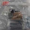 24" Night Stand Fluted Nightstand with Charging Station End Table 2 Drawers Storage, Large Modern Wood Wide Bedside Stand Side Table for Bedroom, Home Office Black Brown