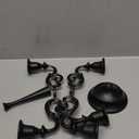 Rely+ 5 Arm Matte Black Candelabra Taper Candle Holders Decorations Indoor Kitchen Dcor Table Candles Candlestick Candelabra Centerpiece Gothic Home Decor Wedding 10 Inch Tall