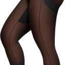 SHAPELLX Shapewear for Women Capris Leggings Tummy Control Underwear High Waist Body Shaper Butt Lifting Panties (Medium, Black)