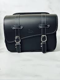 KEMIMOTO Motorcycle Tool Bag, Leather Handlebar Bag Front Fork Bag, Sissy Bar Bag Universal Travel Accessory Pouch, Black KEMIMOTO Motorcycle Tool Bag, Leather Handlebar Bag Front Fork Bag, Sissy Bar Bag Universal Travel Accessory Pouch, Black