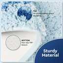 Bathroom Rug (Blue/Light Blue, 24X16)