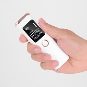 Smart Bad Breath Tester - Hygienic pop-up Probe, Portable Bad Breath Tester with SGS lab-Grade Accuracy MEMS Sensor, 4 Levels of Odour Analysis and Intelligent Social Distance Guidance (White)