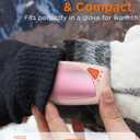 Hand Warmers Rechargeable with Charge Case, 2 Packs 14,000mAh Electric Hand Warmer Battery Powered Dual Sided Reusable Long Battery Life Portable Pocket Heater Gifts for Men Women Golf, Hunting Gear (Black)