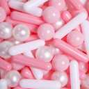 5 x STARBOLO Ball Pit Balls for Kids -Pack of 150 200 500 Colorful Ball Pit Balls Crush Proof Plastic Toy Balls for Toddlers Ball Pit, Ball Pit Play Tent, Baby Pool Water Toys (120, Pink/White/Pearl Pink/Pearl White)