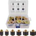 6 Sizes (14pcs) Neoprene Rubber Expansion Plug 3/4" 7/8" 1" 1-1/8" 1-1/4" 1-3/8", Automotive Rubber Freeze Frost Plug Fit Hole Size: 3/4"~1-1/2" (19mm~38mm)