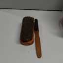 2 PCS Leather Brush Car Detailing, Horse Hair Brush, Upholstery Brush for Cleaning, Car Interior Brush, Carpet Brush for Car Detailing, for Car Interior Seat, Carpet, Upholstery, Furniture and Shoes