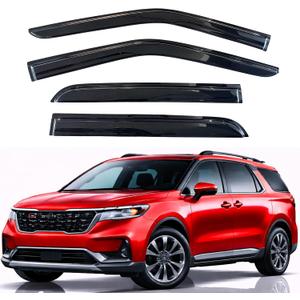 KPY Rain Guards Fit for 2022-2026 Kia Carnival, Out-Channel Window Visors Vent Wind Deflectors 4PC, Car Accessories for 22-26 Carnival