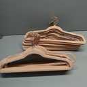 TIMMY Velvet Hangers  Suit (50Pack) Ultra Thin Coat Hangers with Heavy Duty Construction, Holds up to 10 Lbs  Blush Pink/Rosegold Finishes