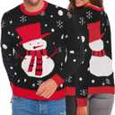Marvmys Family Matching Christmas Sweater Round Neck Snowman Ugly Knitted Sweater Pullover for Men Women (XX-Large)