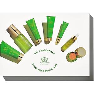 Tata Harper Daily Essentials Set, Best Selling Skincare Set, Travel Sized Skincare, 7-Step On-the-Go Skincare Routine, Natural Skincare