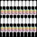 SHUESS 40 Pack Clear Cake Pop Shooter Round Push Pop Cake Stand Plastic Push Up Cake Pops With Lids Push-Up Containers For Weddings Baby Showers Birthday Christmas Party