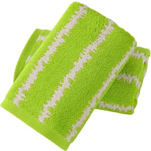 YiLUOMO Green Spring Hand Towel Modern Wave Pattern Design Super Soft 100% Cotton Highly Absorbent St. Patrick Day Decorations Hand Towels for Bathroom 13 x 29 Inch,2 Pieces