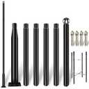 EiSyKeeYin Street Light Pole 20ft Tall - Outdoor Solar Split Street Lamp Post Light Pole with Mounting Steel Anchors for Patio, Street, Backyard, Parking Lot - Amazon.com