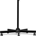 Five Legged Pulley Base Floor Stand, Adapted to LED Desk Lamps and Magnifier Lamps, Suitable for Work, Beauty and Nail Art, Repair, and Artistic Creation(Black)