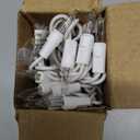 Christmas Lights 50 Count Clear Mini Lights White Wire UL Certified Connectable Warm White String Lights for Christmas Decor