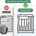 32 Inch Dog Playpen Outdoor, 8 Panels Puppy Playpen Heavy Duty Dog Play Pen Indoors, Rust Resistant Dog Pen for Large/Medium/Small Dogs, Dog Fence for RV Camping