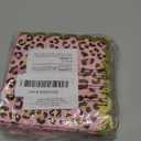 Sparkle and Bash 50 Pack Cheetah Print Scalloped Foil Napkins for Safari Birthday Party Supplies
