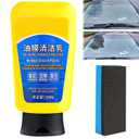 3 x Oil Film Emulsion Glass Cleaner with Sponge,Car Coating Spray,Glass Cleaner,Oil Film Remover for Car Window,Car Quick Effect Coating Agent,Great for Home and Auto Cleaning(1pc)