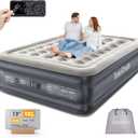 InnoTruth Air Mattress Queen with Built in Pump, Inflatable Mattress Blow up Mattress, Family Choice Award Winner, 18" Colchones Inflables Foldable Air Bed for Guest & Home, Ideal for Camping, 650lbs