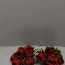 FlueHouzz Artificial Roses Flowers Fake Silk Rose Bouquet 12 Heads 2 Packs of Realistic Blossom Roses for Home Wedding Party Floral Decoration Table Centerpieces, Burgundy