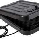 Fireproof Security Box with 3-Digit Combination Lock, Portable Safe for Guns, Money, Documents - 39IN Patented Security Cable Included - Ideal for Valuables and Firearms, Size 9.4x6.5x2 IN (1 Pack)