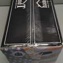 HANDT Overhead Garage Storage Rack, Connectable Heavy Duty Metal Ceiling Rails For Garage Storage Organization Shelving System, Hanging Racks For Tote Containers, Supports Up To 6 Bins, Black