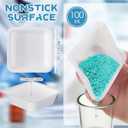 Sherr 125 Pack 100ml Weigh Boats Medium Large Bulk Anti Static White Pans Plastic Square Easy Pour Boats Weighing Trays for Capsule Filling, Lab Dish, Powder, Liquid, Food, Sample Container