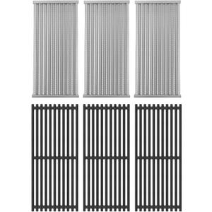 Emitter Plate & Grill Grate for Charbroil Commercial 3 Burner Gas Grill Parts 463242516 463242515 463367016 466242615 466242516 466242616 463346017, Parts for Charbroil Tru Infrared G466-0025-W1 Grill