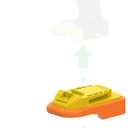 Adapter - for DeWalt 20V MAX Tools (Not 18V Ni-CD) - Compatible with Ridgid 18V Batteries for Power Supply, No Charge Function - 1 Adapter Only